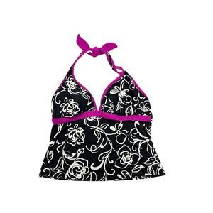 Floral Swim-kini Halter Top, Small